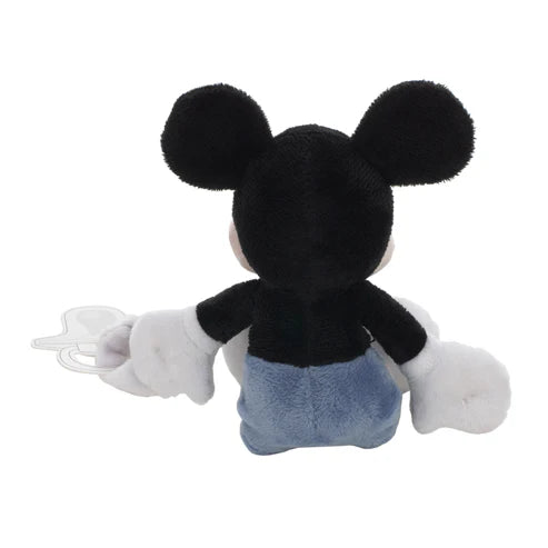 Disney Mickey Mouse White, Blue and Black Plush Buddy Pacifier Holder