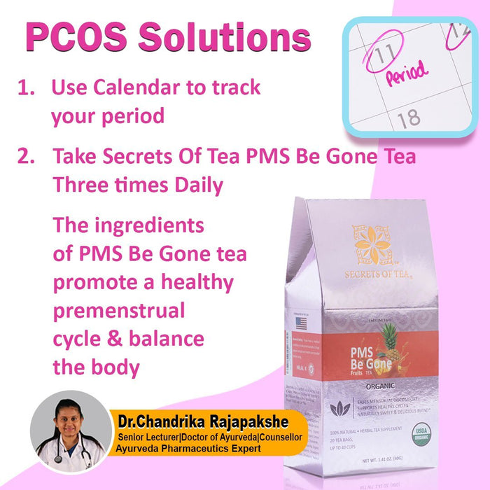 Secrets Of Tea PCOS & PMS Be Gone Tea Support for Women