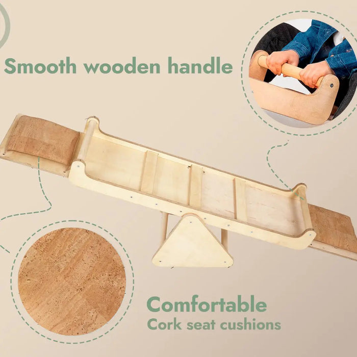 Goodevas Wooden Seesaw for Toddlers