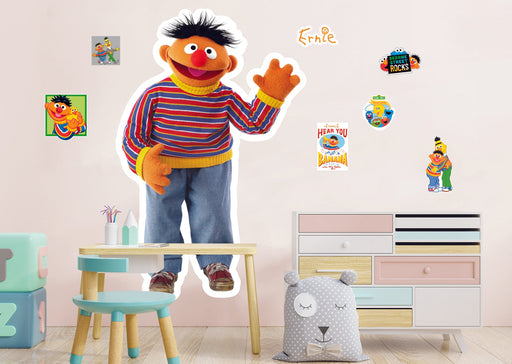 Fathead Ernie RealBig - Officially Licensed Sesame Street Removable Adhesive Decal