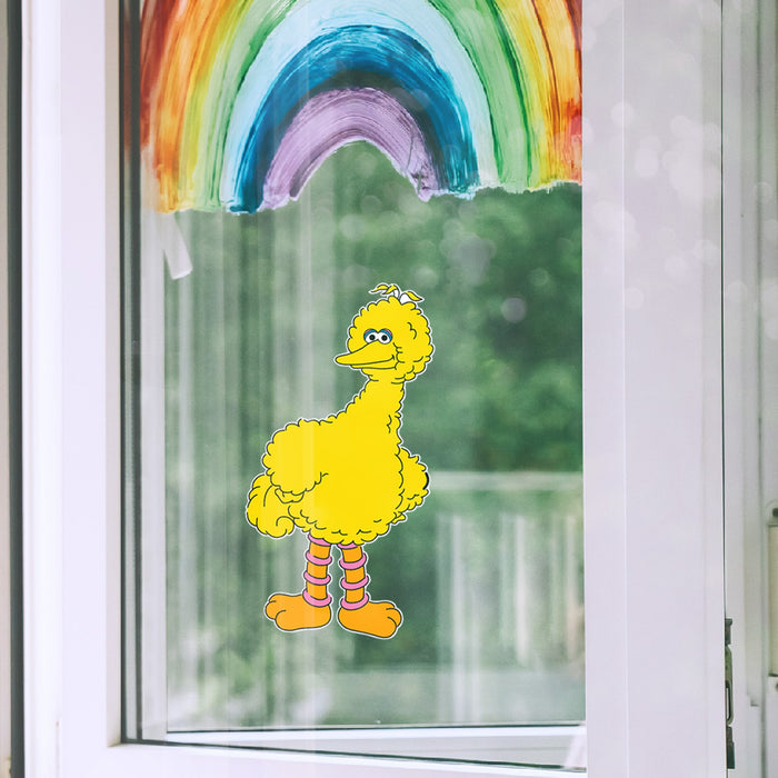 Fathead Big Bird Window Cling - Officially Licensed Sesame Street Removable Window Static Decal