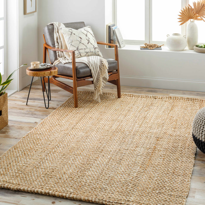 Hauteloom Dinah Natural Textured Jute Rug