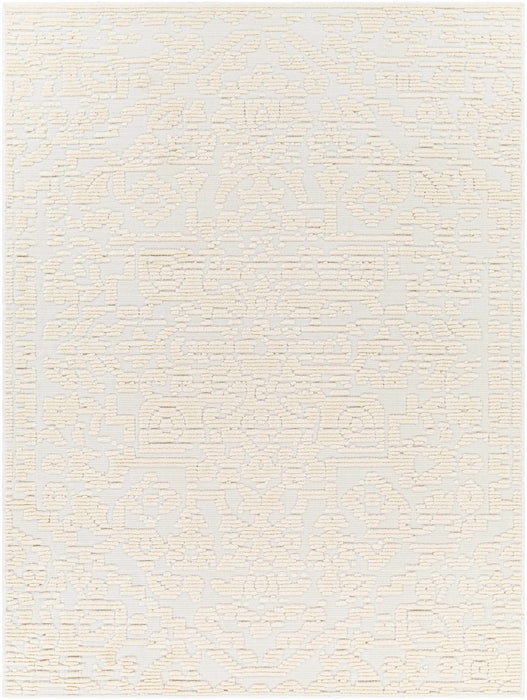 Hauteloom Beren Cream Washable Area Rug