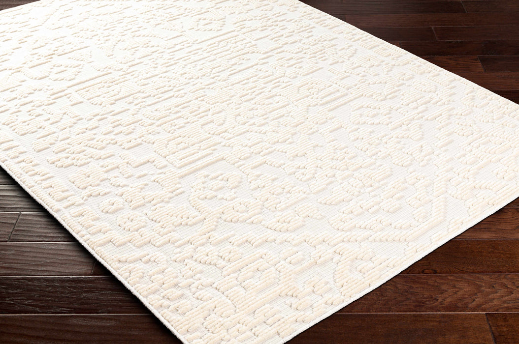 Hauteloom Beren Cream Washable Area Rug