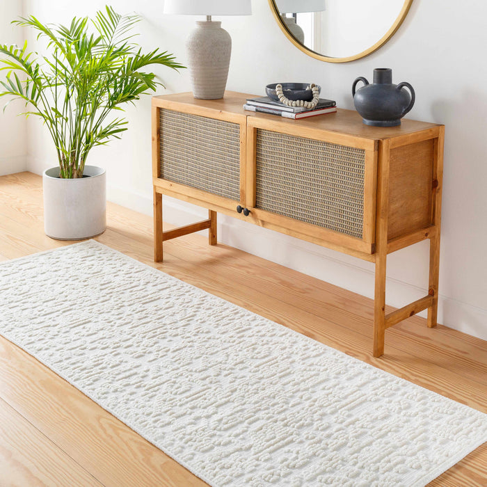 Hauteloom Beren Cream Washable Area Rug