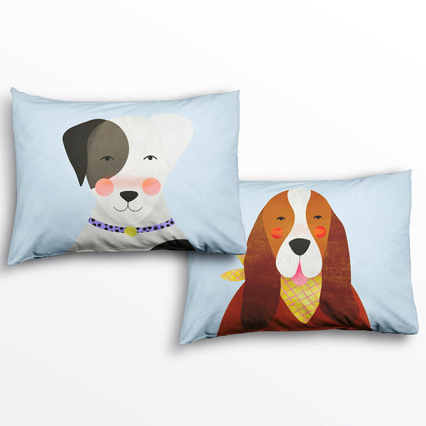 Rookie Humans 2-pack Dog Print Standard Size Pillowcases