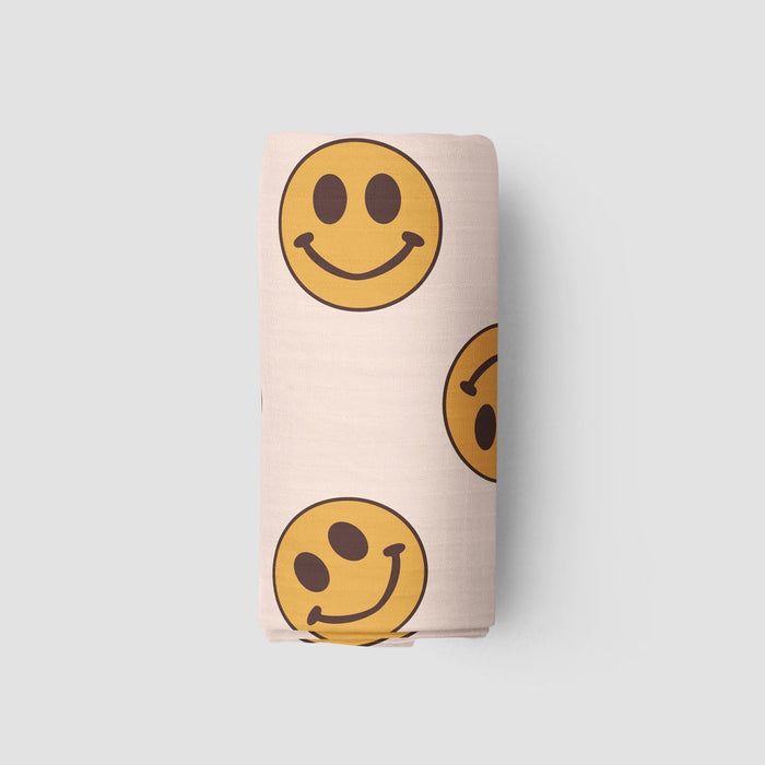 Ellie Sue Smiles Muslin Blanket