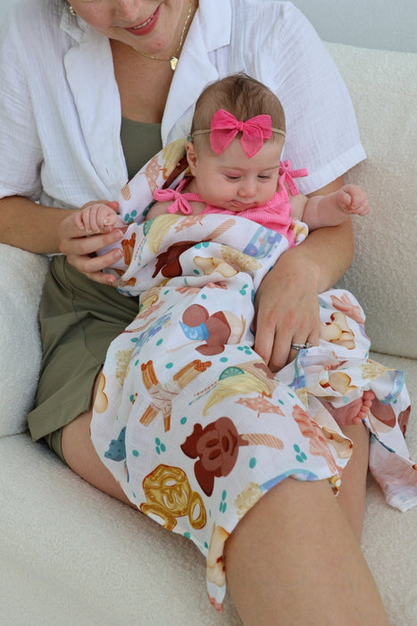 Ellie Sue Snacks Muslin Blanket