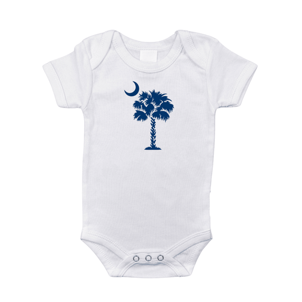 Little Hometown South Carolina Palmetto Moon Baby Onesie