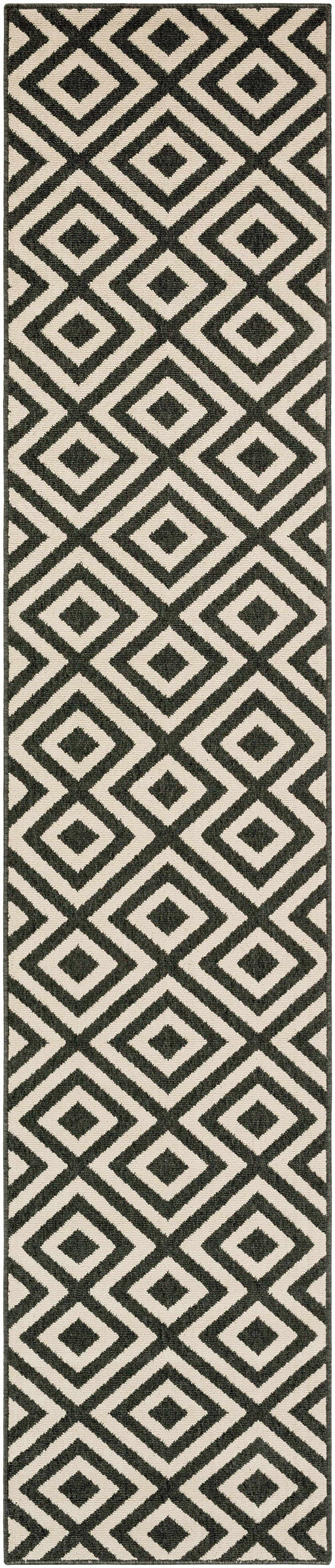 Hauteloom Spilsby Black Trellis Outdoor Rug