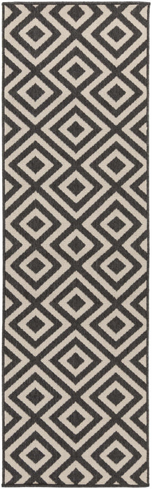 Hauteloom Spilsby Black Trellis Outdoor Rug