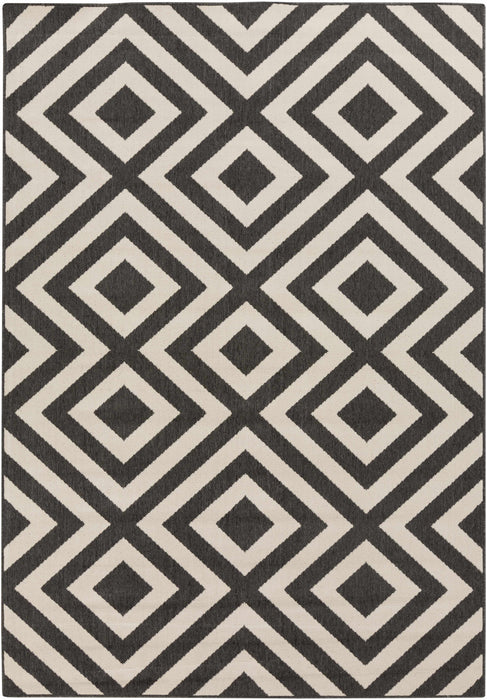 Hauteloom Spilsby Black Trellis Outdoor Rug