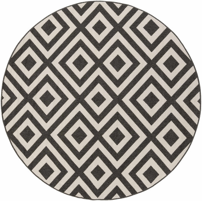 Hauteloom Spilsby Black Trellis Outdoor Rug