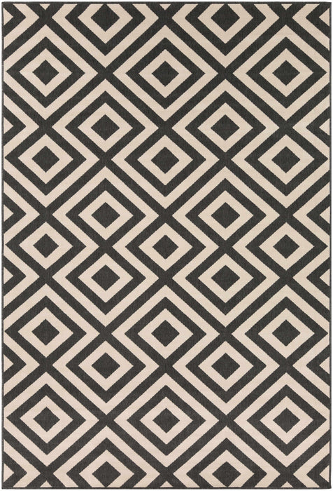 Hauteloom Spilsby Black Trellis Outdoor Rug