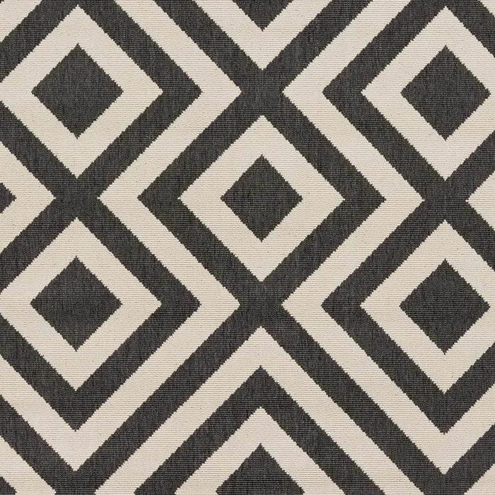 Hauteloom Spilsby Black Trellis Outdoor Rug