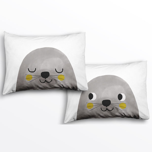 Rookie Humans 2-pack Seal Standard Size Pillowcases