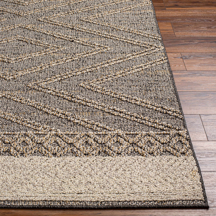 Hauteloom Beige Charcoal Areli Area Rug