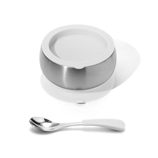 Avanchy Stainless Steel Baby Suction Bowl + Spoon