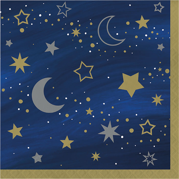 Party Decorations Starry Night Luncheon Napkin 16ct