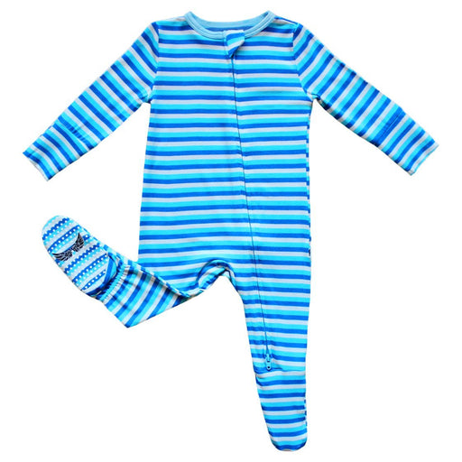 Free Birdees Stars & Moon Stripe Footie (NB-3T)