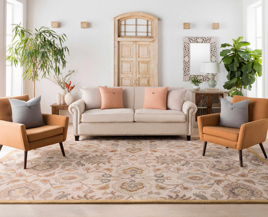 Hauteloom Conesus Hand Tufted Tan 1012 Wool Rug