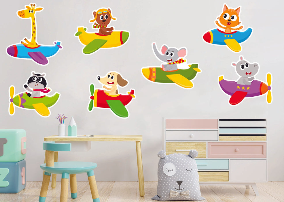 Fathead Nursery_Planes:  Seven Friends Collection        -   Removable Wall   Adhesive Decal