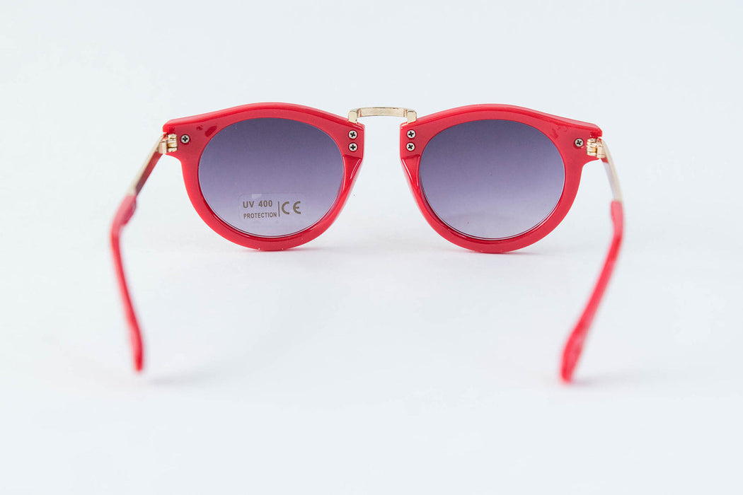 Babeehive Goods Toddler & Kid Gold Accent Sunglasses - Red