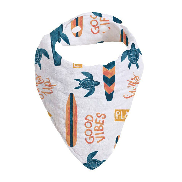 Bebe Au Lait® Surf Oh So Soft Muslin Blend Bandana Bib