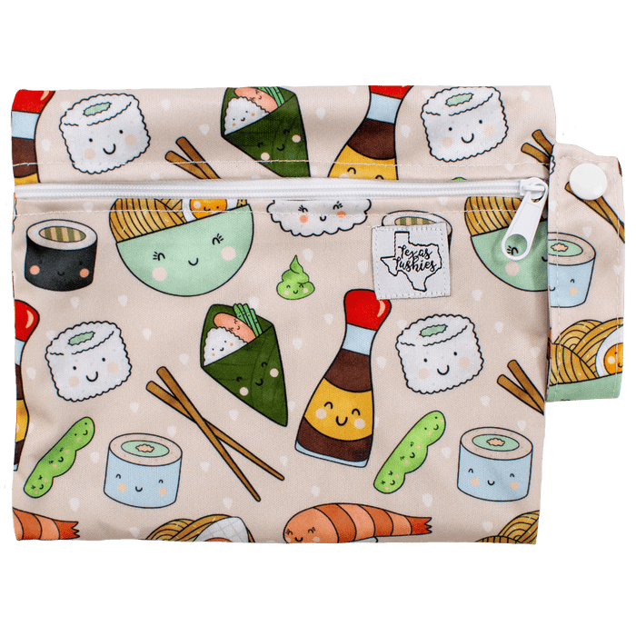 Texas Tushies Sushi Smiles - Mini Wet Bag