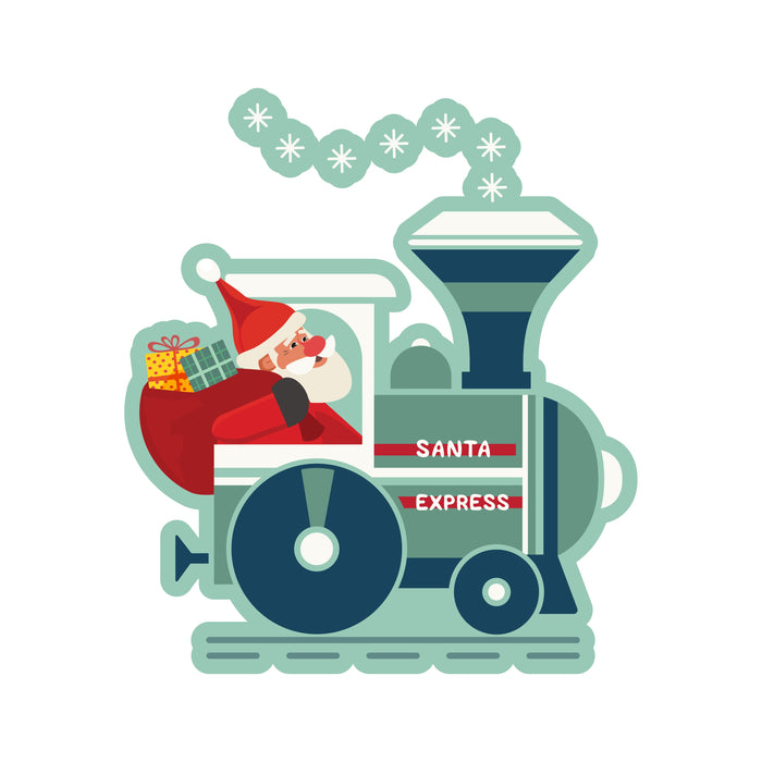 Fathead Nursery:  Santa Express Icon        -   Removable Wall   Adhesive Decal