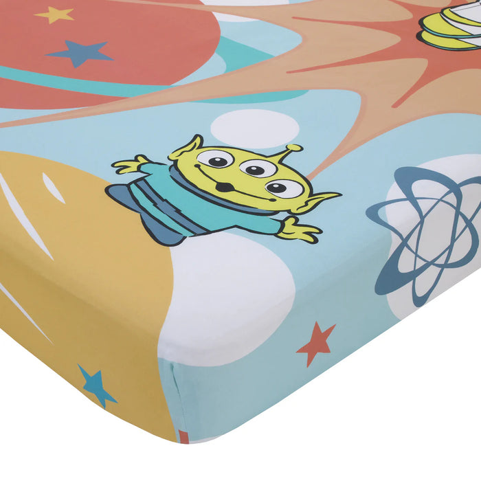 Disney Toy Story Blast Off Photo Op Fitted Crib Sheet