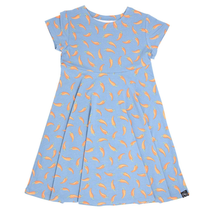 Sweet Bamboo Swirly Girl Short Sleeve Dress