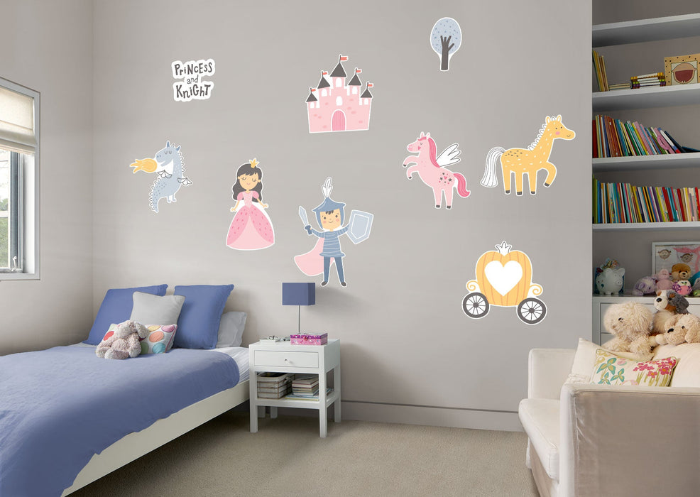 Fathead Nursery: Princess and Knight Collection - Removable Wall Adhesive Decal