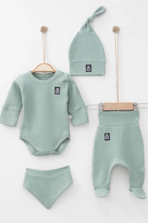 THA Dressing Jasper Baby Green Clothes Set - 4 Pcs