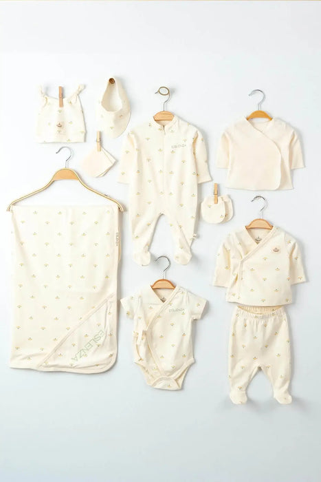 THA Dressing Organic Cotton Newborn Coming Home Set - 10 Pcs