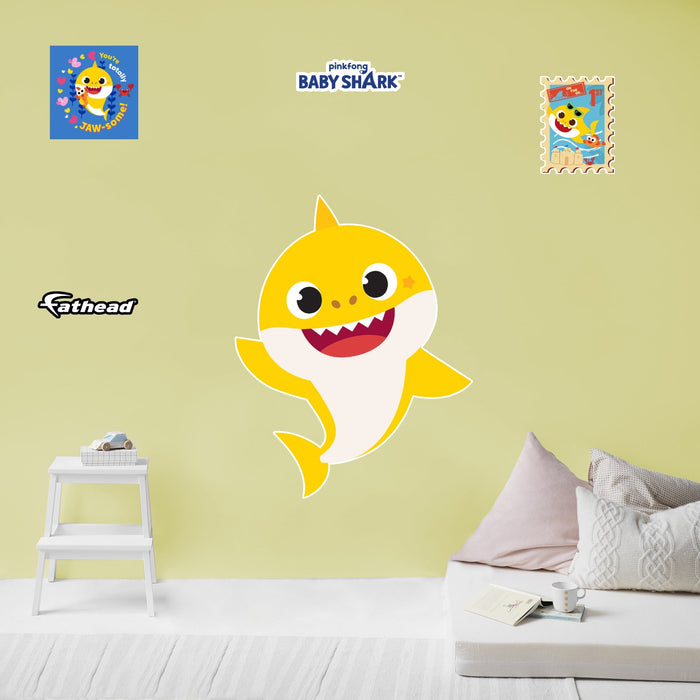 Fathead Baby Shark: Friends RealBig - Officially Licensed Nickelodeon Removable Adhesive Decal