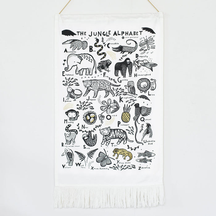 Wee Gallery Jungle Alphabet Printed Tapestry