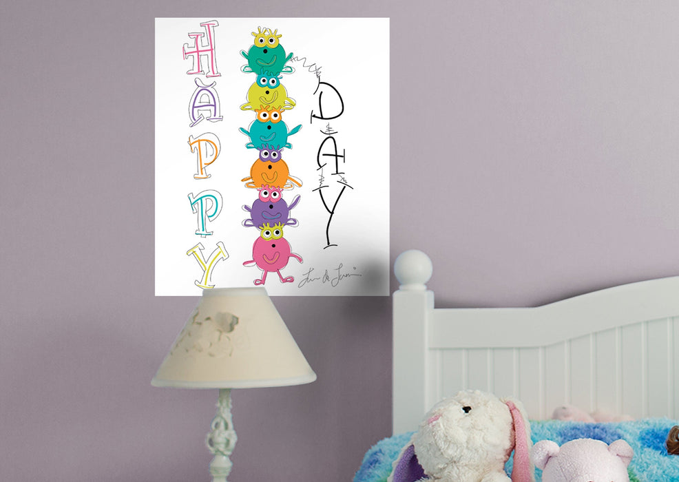 Fathead Dream Big Art: Happy Day Kids Mural - Officially Licensed Juan de Lascurain Removable Wall Adhesive Decal