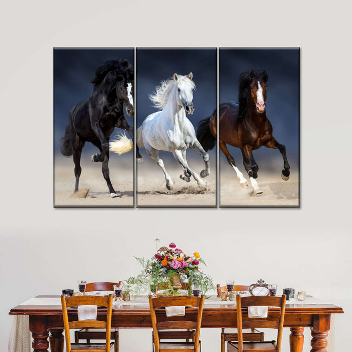 ElephantStock Wild Colorful Horses Wall Art