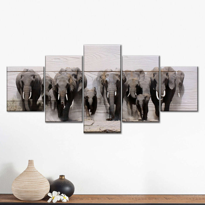 ElephantStock Elephants In Motion Wall Art