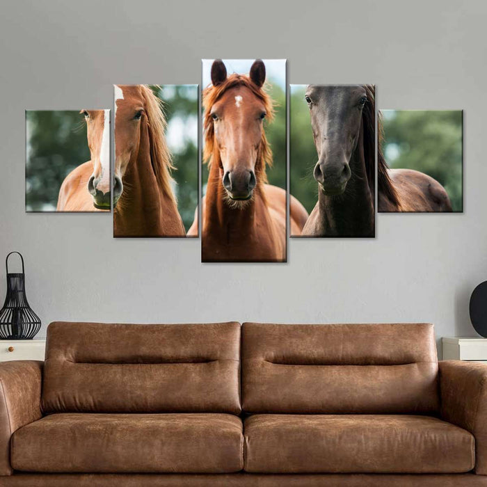 ElephantStock Young Horses Wall Art