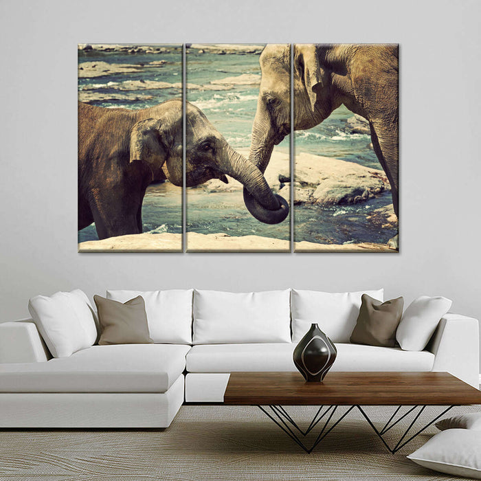 ElephantStock Asian Elephants Wall Art