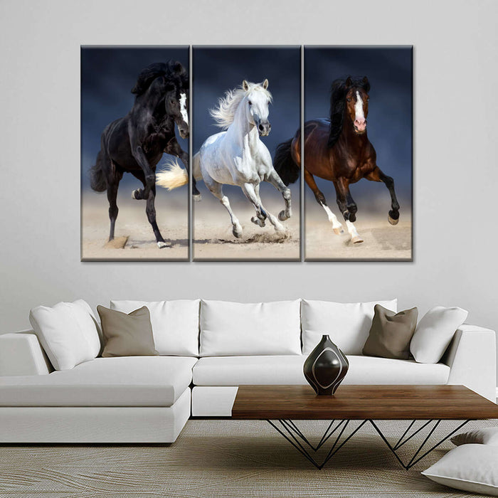 ElephantStock Wild Colorful Horses Wall Art