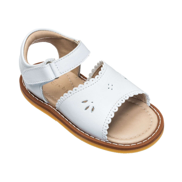 Elephantito Classic Sandal with Scallop White