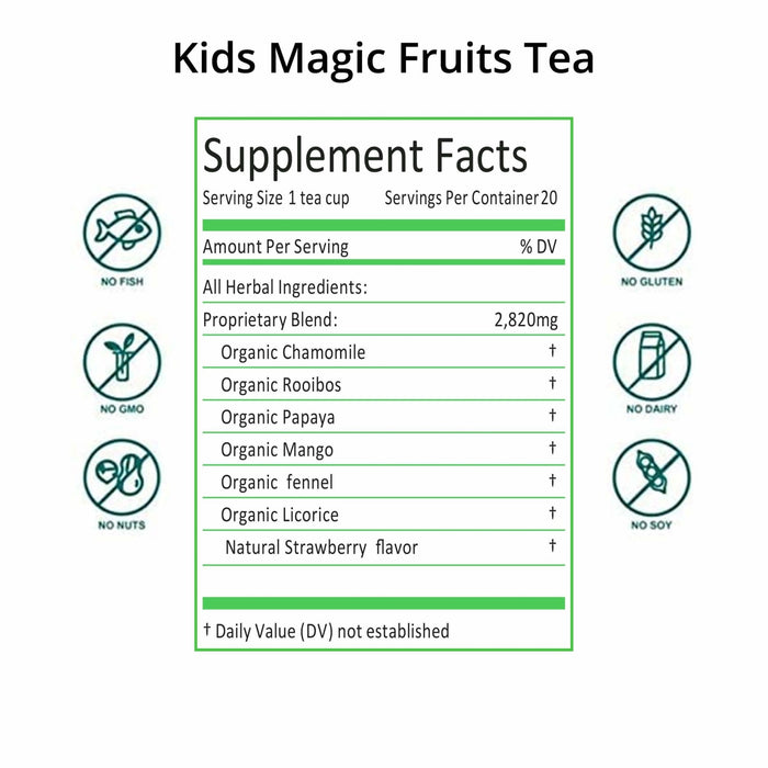 Secrets Of Tea Tea for Kids- Boosts Immunity- Full of anti-oxidants- USDA Organic