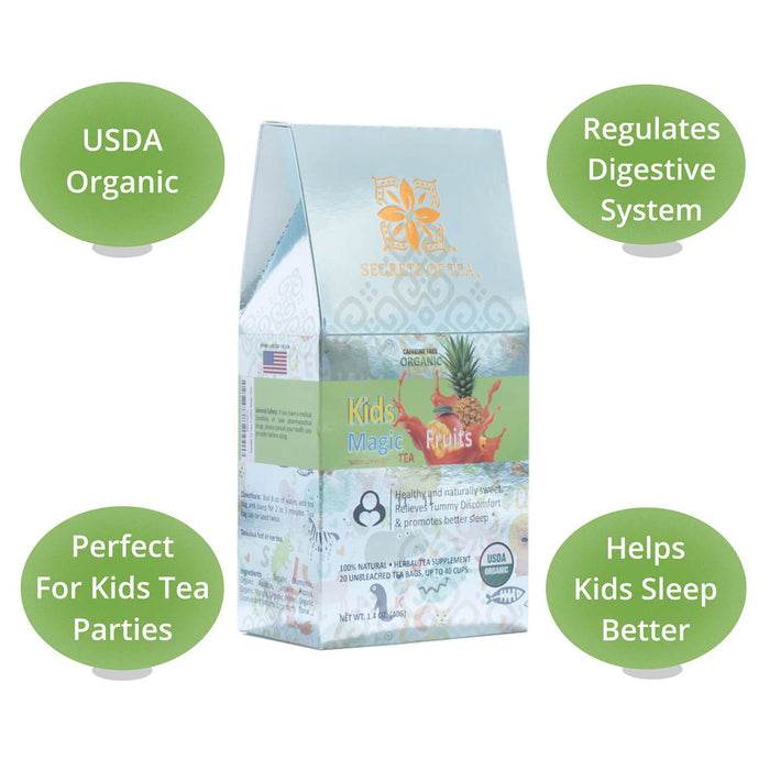 Secrets Of Tea Tea for Kids- Boosts Immunity- Full of anti-oxidants- USDA Organic