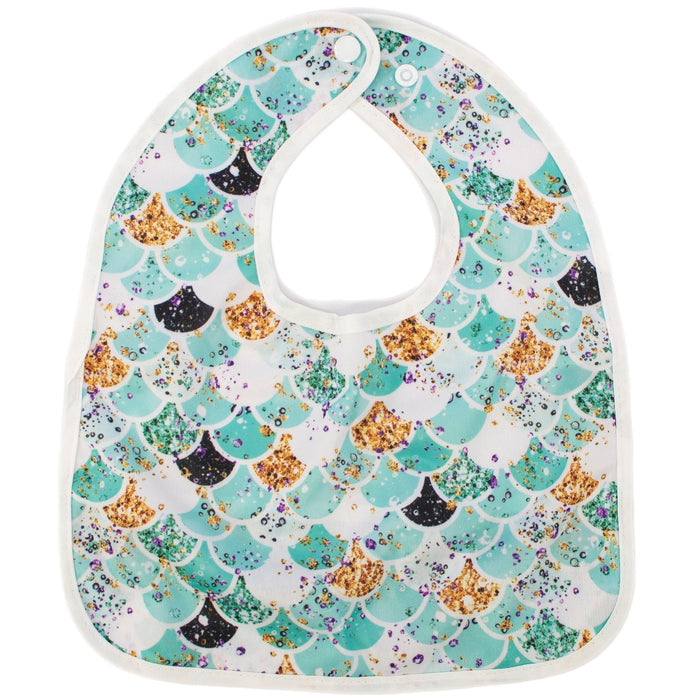 Texas Tushies Teal Scales - The Flip Bib