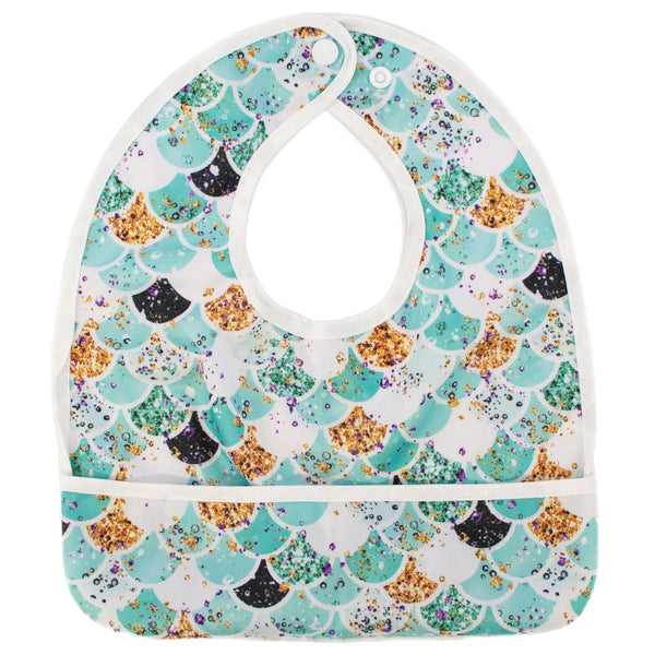 Texas Tushies Teal Scales - The Flip Bib