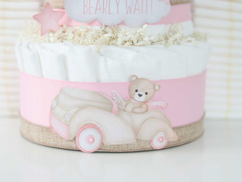 Baby Blossom Company Teddy Bear Diaper Cake Collection - Pink