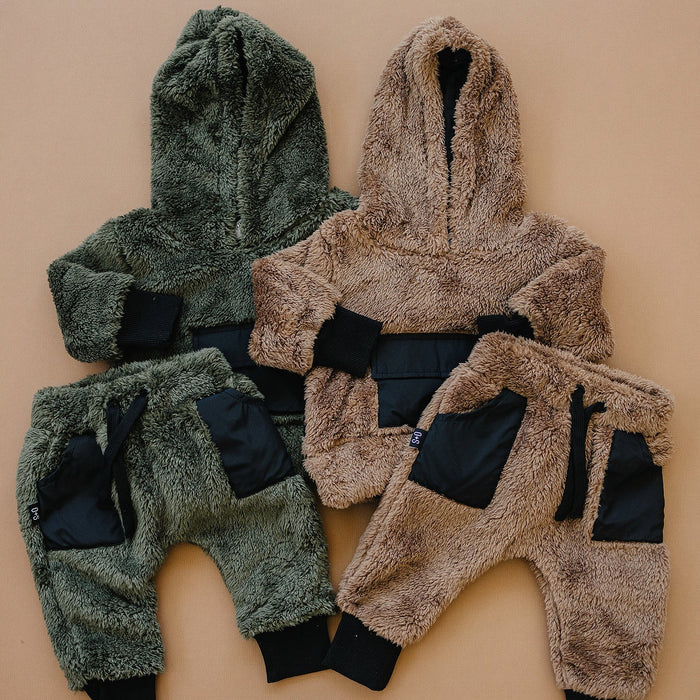 Olive + Scout Teddy Jogger Set